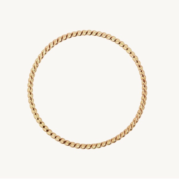 Catbird Twisted Stacker Gold Ring - Picture 2 of 4